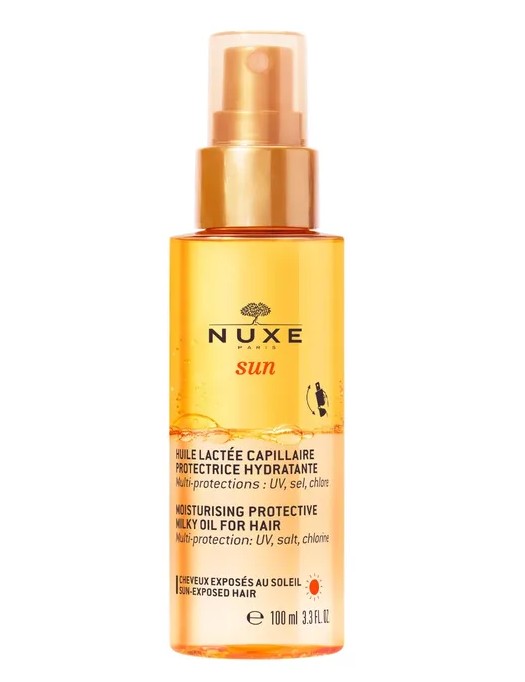 Nuxe Sun Huile Lactée Capillaire Protectrice Hydratante 100ml